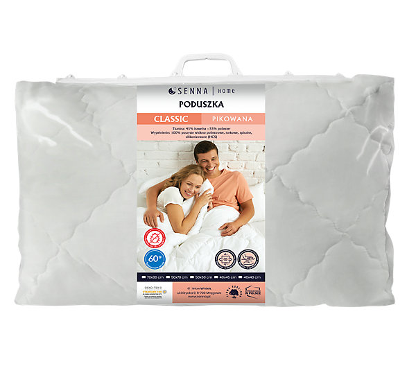 Oreiller 50x60 CLASSIC QUILTED Senna Home Blanc