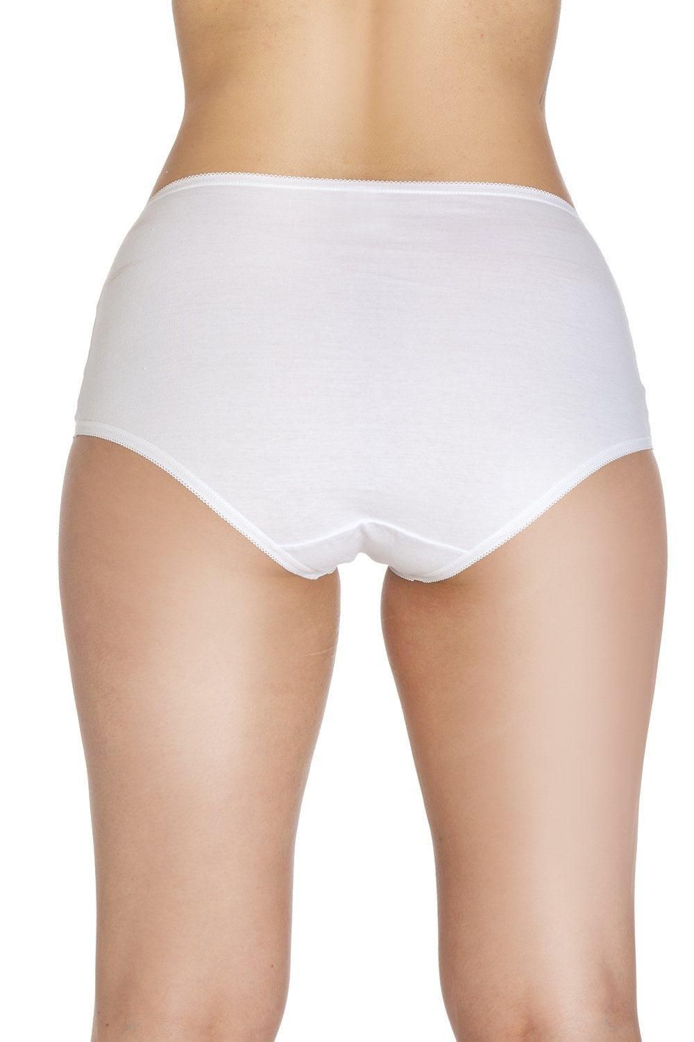 Camille Two Pack Floral Embroidered Full Briefs