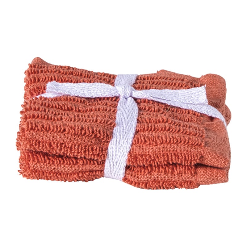 Vaatdoekjes - rood - 20x20 cm - set van 2