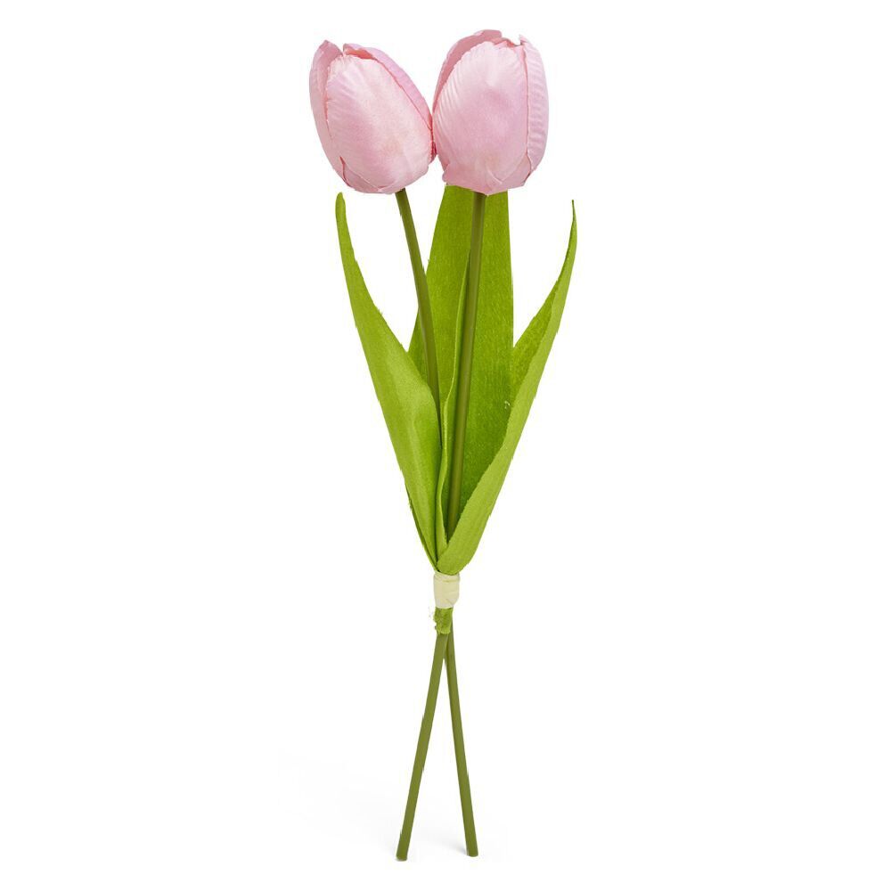 Tulipe artificielle 2 têtes - 3 coloris