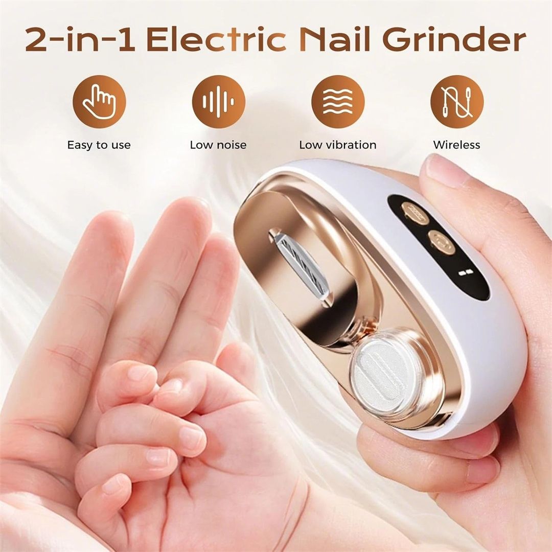 Nordara USB Rechargeable Electric Toe Nail Clipper & Trimmer (White)