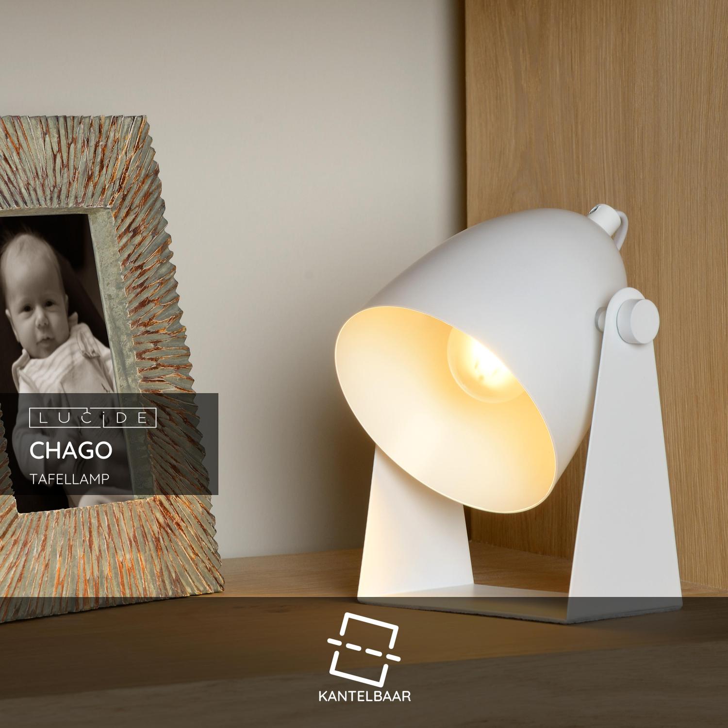 Lucide CHAGO Tafellamp - Wit