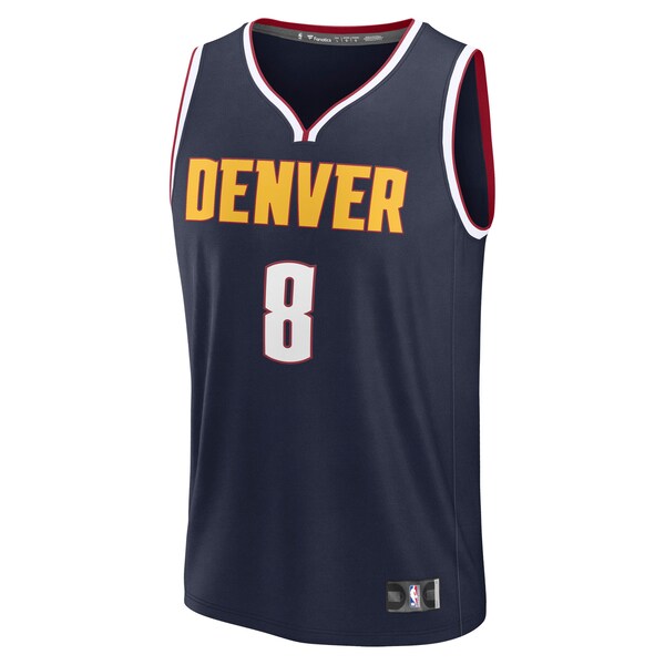 Peyton Watson Denver Nuggets  Fast Break Replica Player Jersey - Icon Edition - Navy