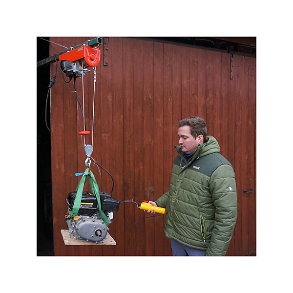 Hecht 8450 Treuil électrique Capacité jusqu a 500kg hauteur de levage 6 a 12m 800 watts