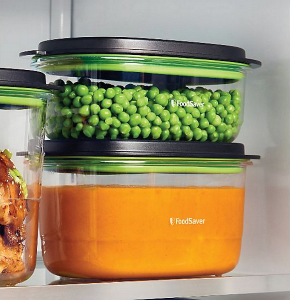 Lot de 2 boîtes pour appareil sous vide Foodsaver FFC025X fraîcheur &marinade