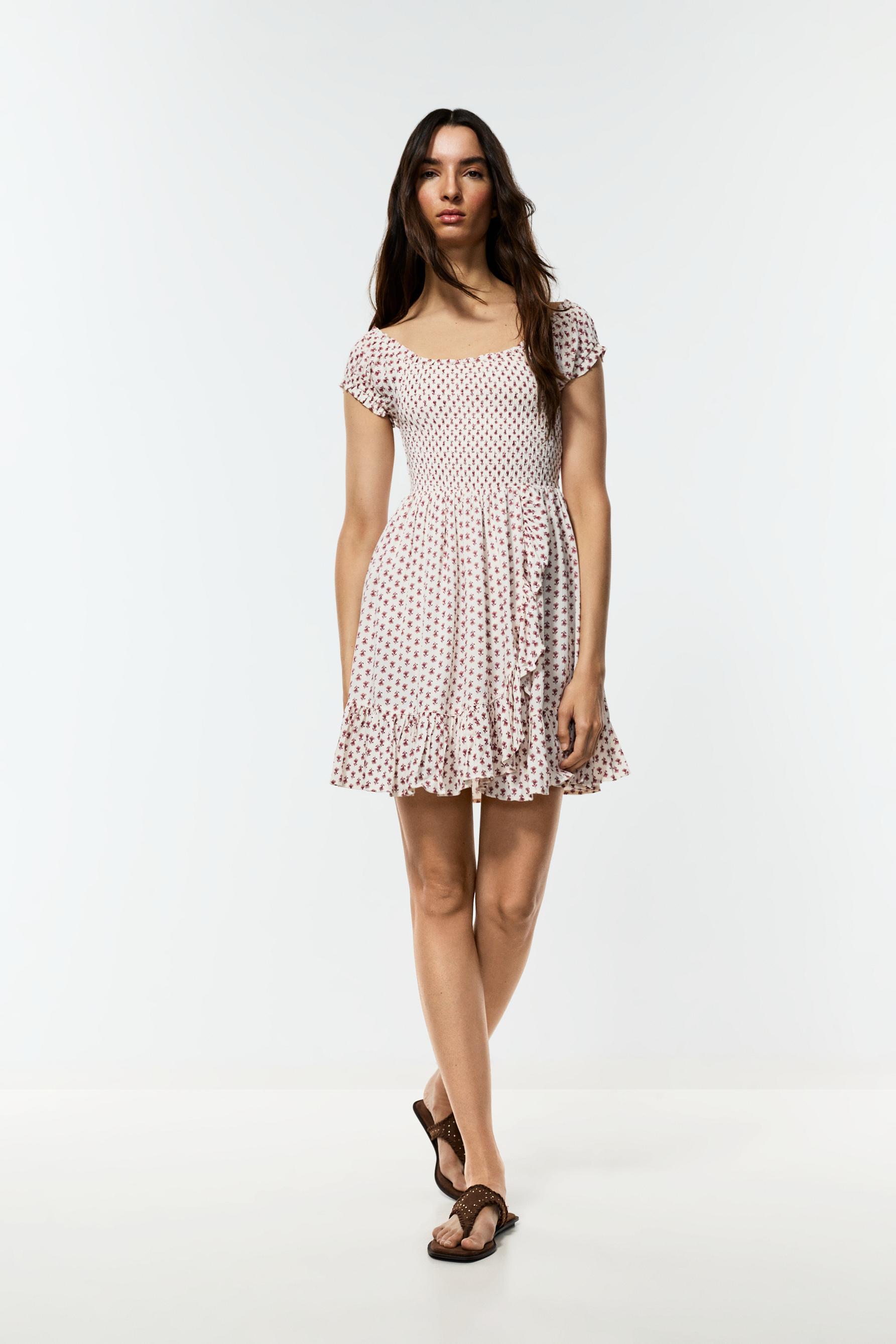 Vestido corto nido de abeja