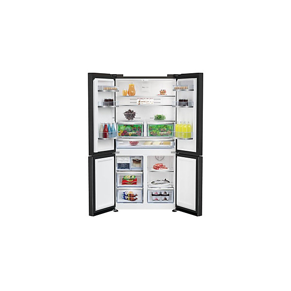 GN1416240XBRN Réfrigérateur Multiportes Noir 572L Froid Ventilé BEKO