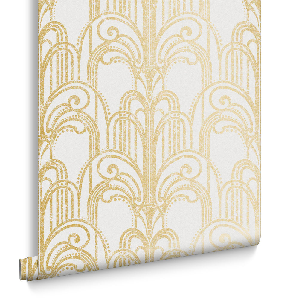 Graham & Brown Vliesbehang - Art Deco Gold Pearl - 10mx53cm