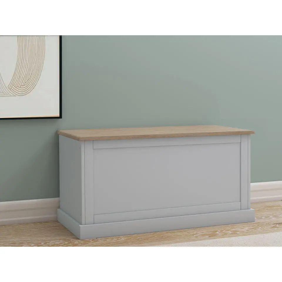 Binz - Kast in eiken/grijze spaanplaat