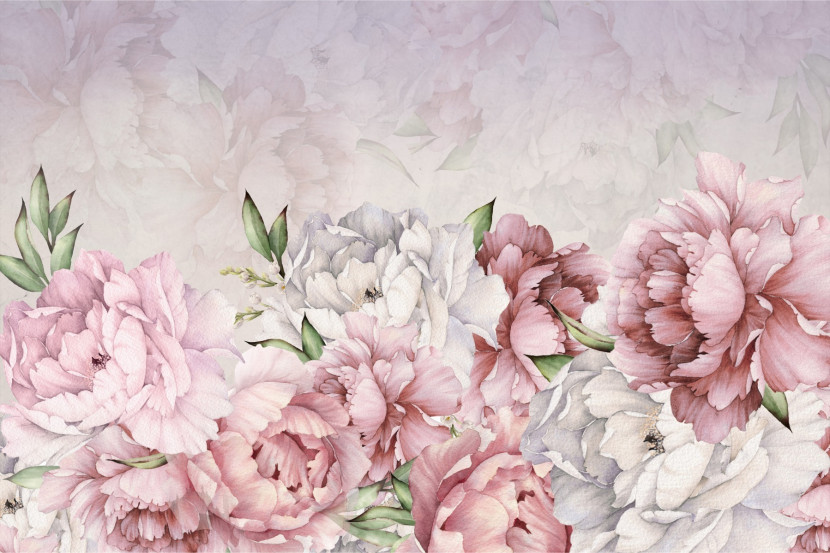 Fototapeta Klasyczne Piwonie Peonie 90x60cm