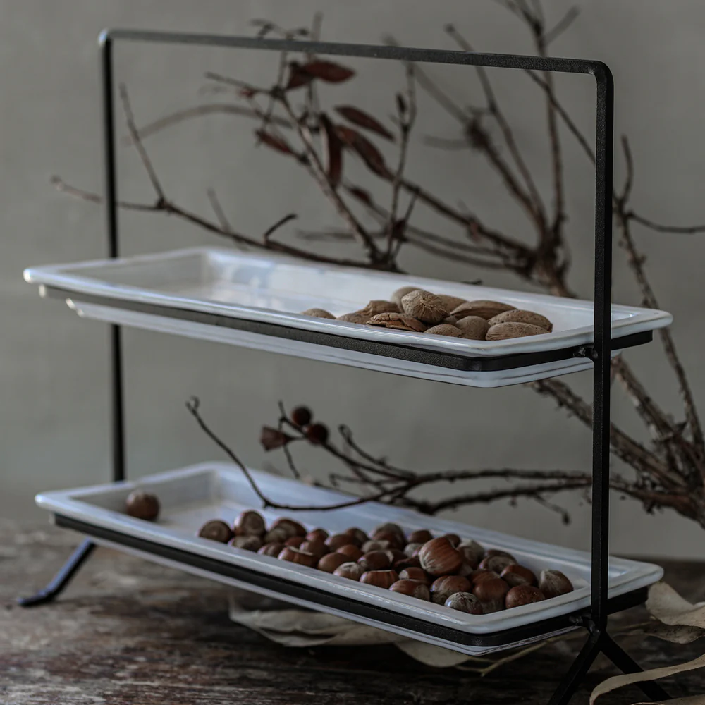 Tiered Stand with Two Trays Lagoa Ecogres