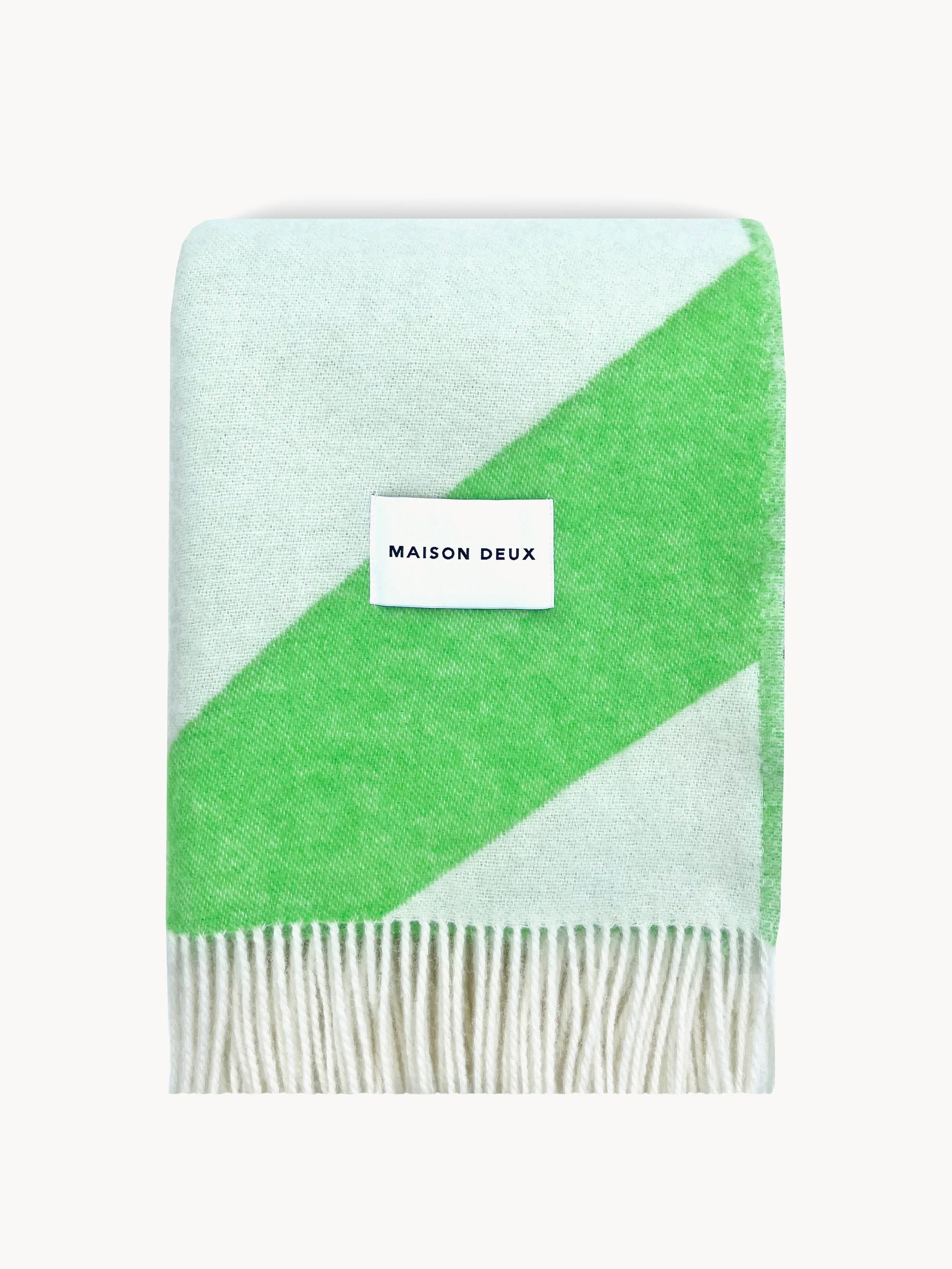 Woll-Wurfdecke Swirl mit Zick-Zack-Muster