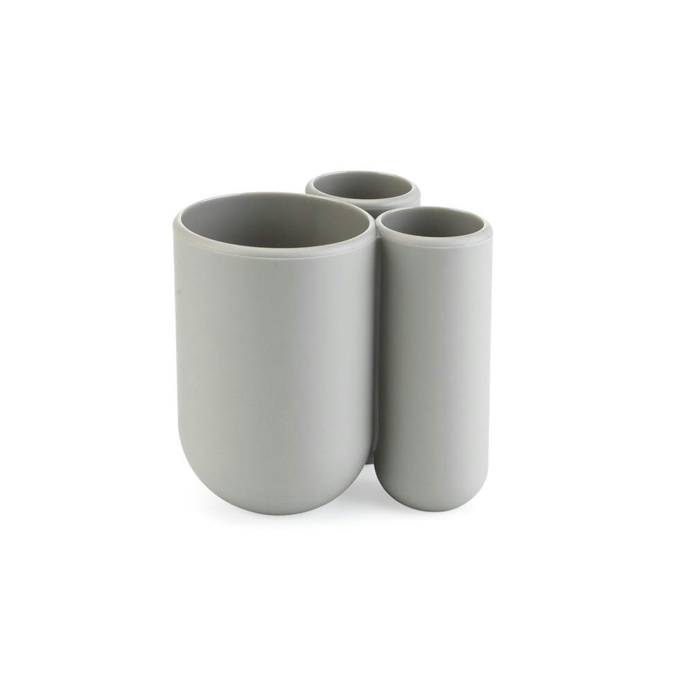 TOUCH - Porte brosses à dents touch pvc gris
