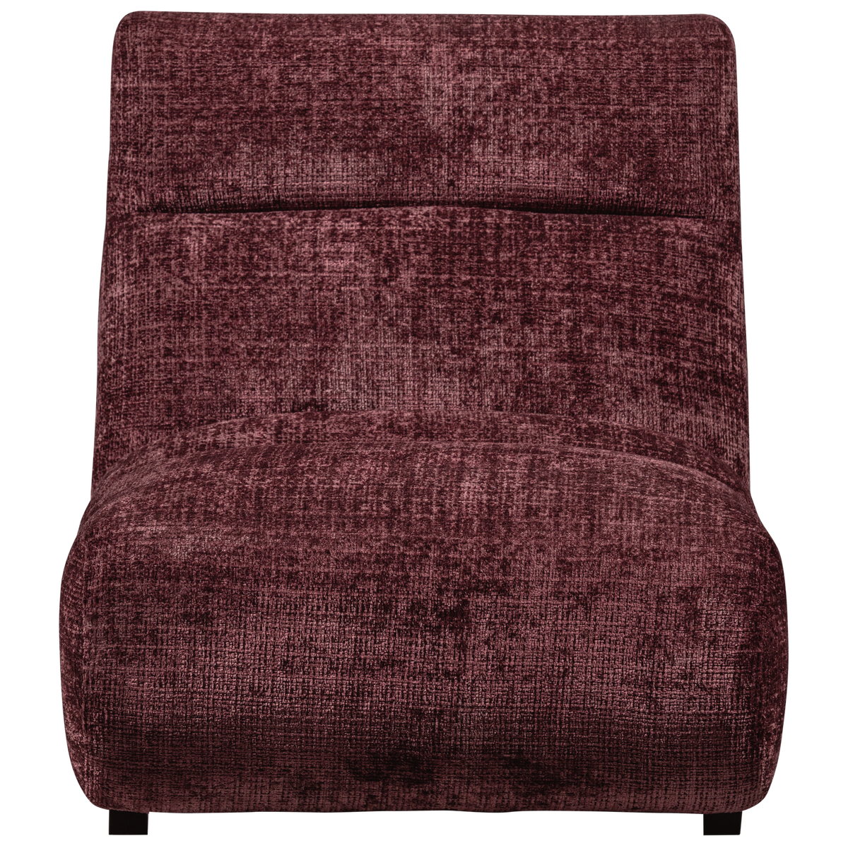 WOOOD fauteuil Observe - Chenille - Aubergine - 82x75x96