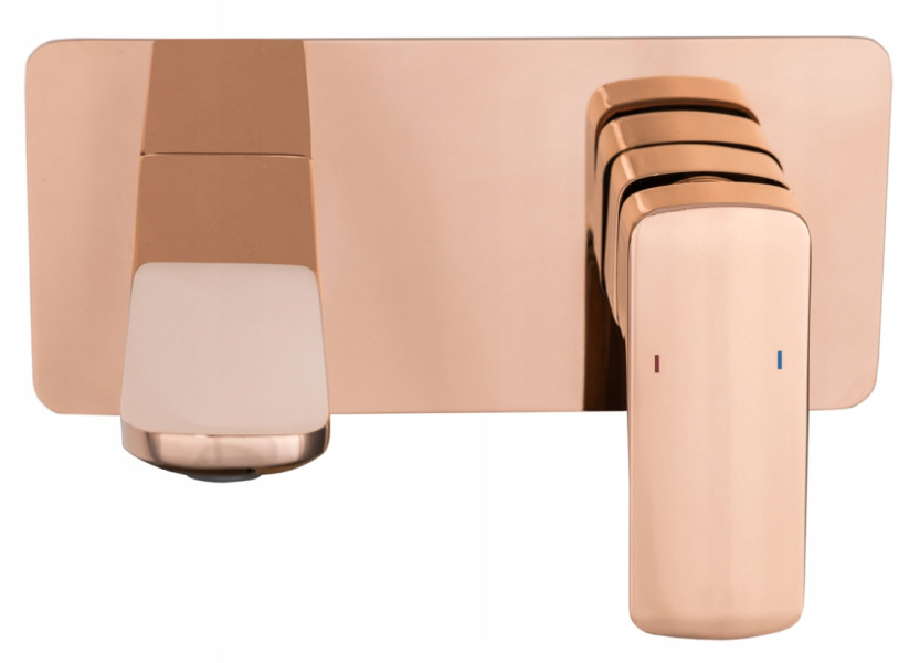 Cubic rose gold bateria umywalkowa podtynkowa