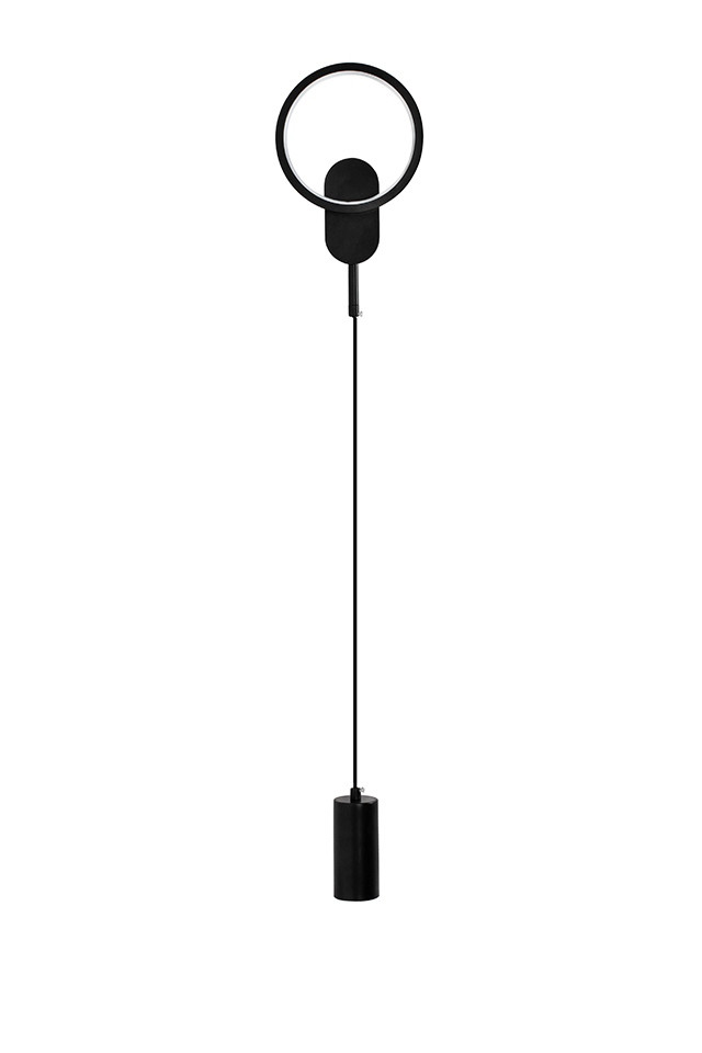 MOOSEE lampa ścienna COMO czarna