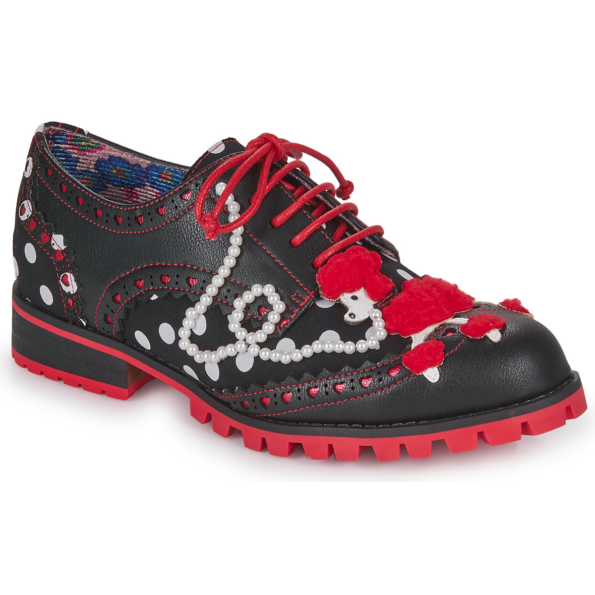 Irregular Choice - SOCKHOP SWEETIES - Black / Red