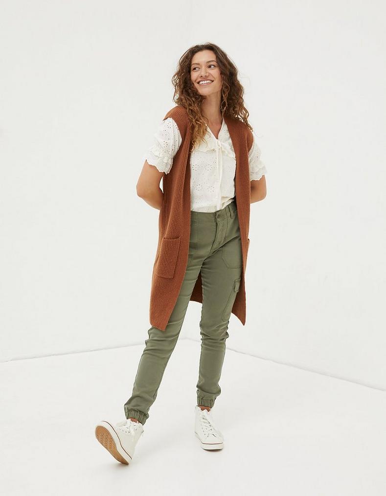 Lexi Long Sleeveless Cardigan