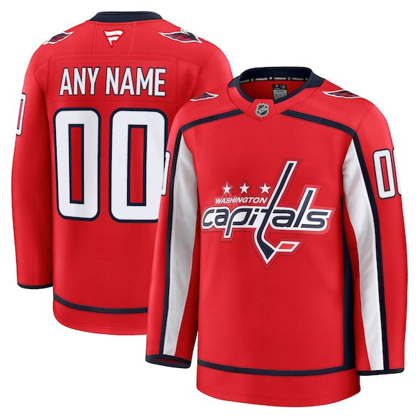 Washington Capitals  Home Premium Custom Jersey - Red/White/Black