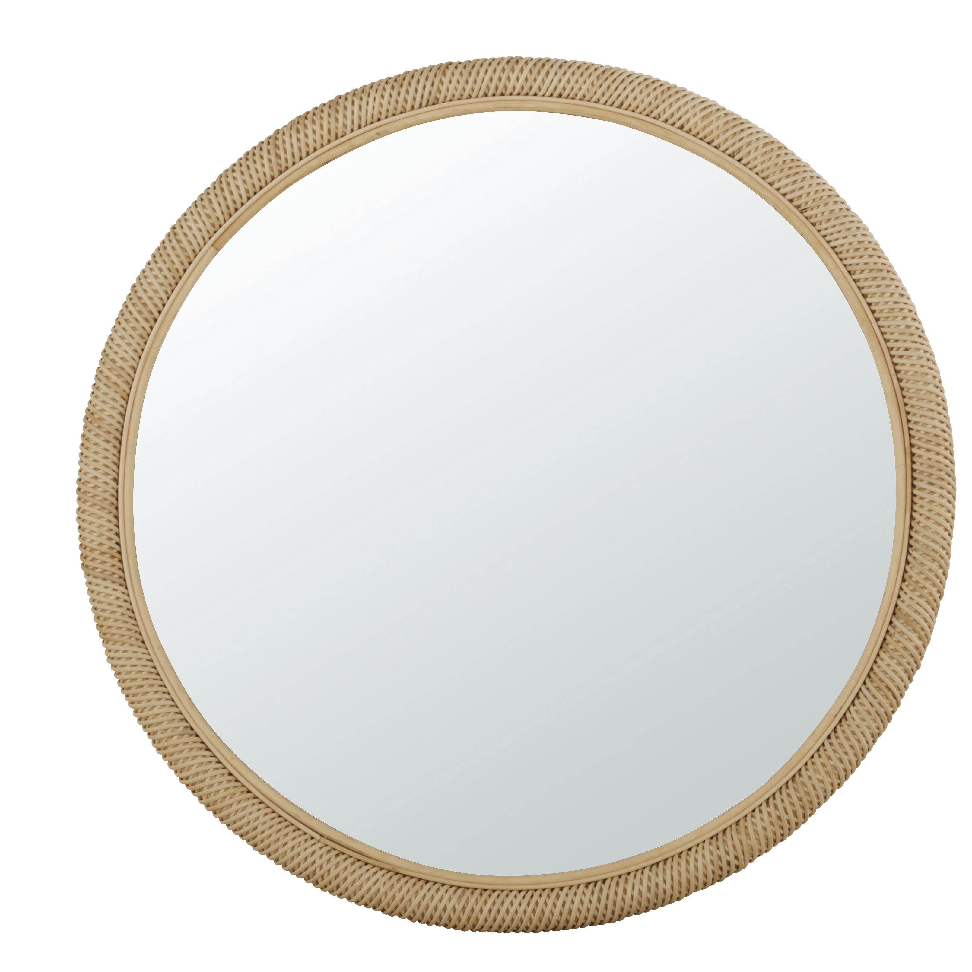 CARLISLE - Miroir rond en rotin D121