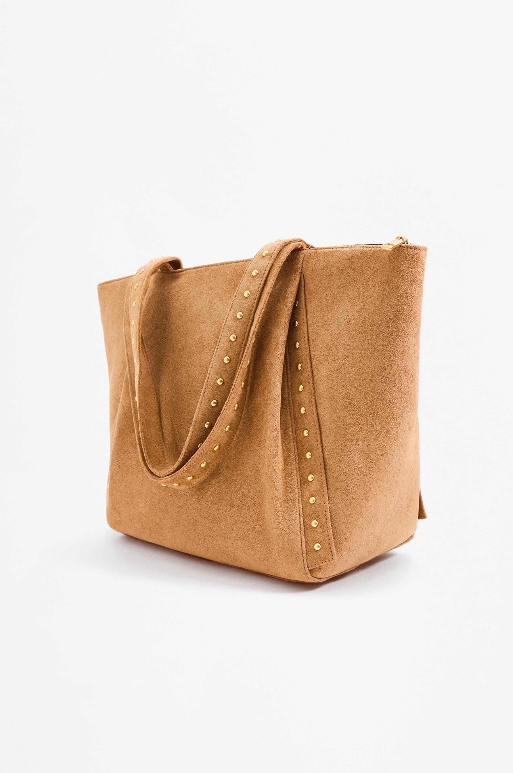 Bolso shopper saco efecto ante