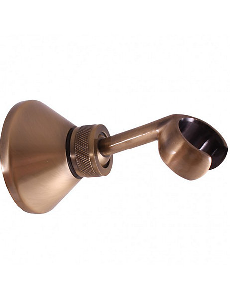 Mélangeur douche mural rétro MORAVA en laiton bronze noir-Bronze-Avec douchette à support pivotant-Bronze-15.00 --150 --15.00
