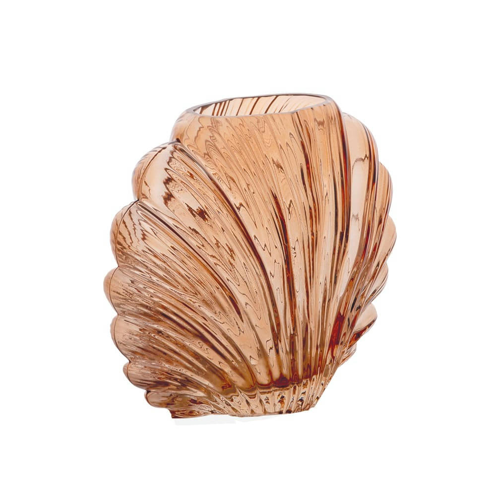 - vase marron - stella 20x10x17 cm