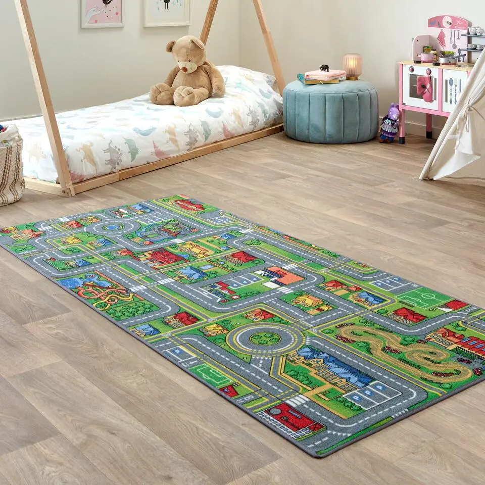 Carpet Studio Playcity Speelkleed - Meerkleurig - 95x200cm