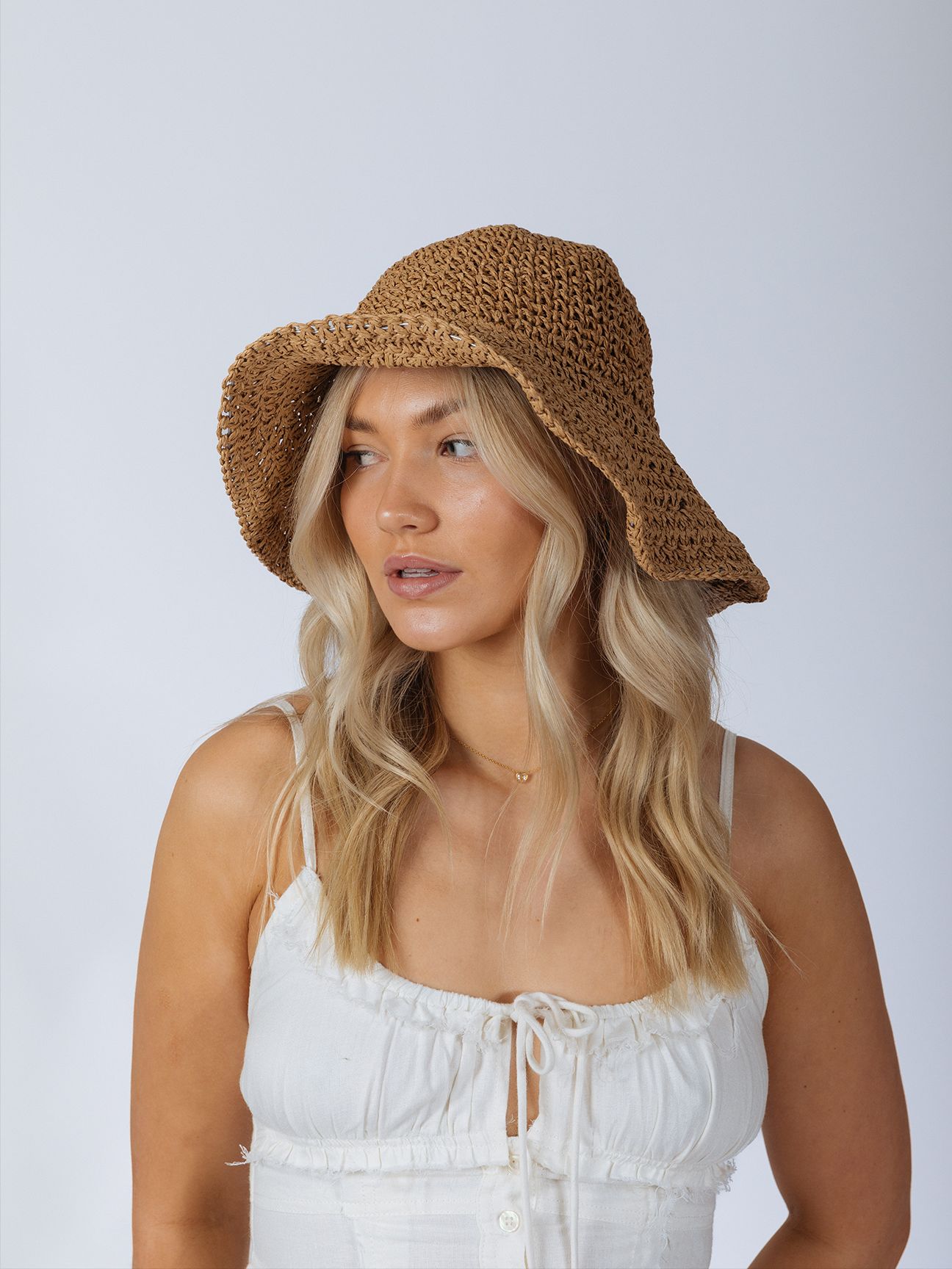 SVNX Bowknot Straw Sun Hat