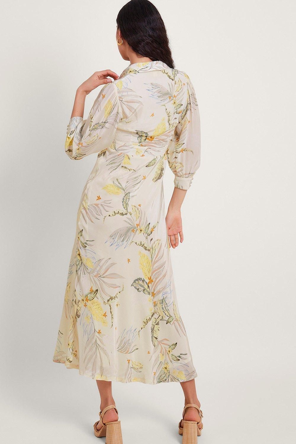 Monsoon Elise Shirt Dress Pink