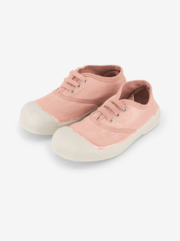 Tennis lacets enfant rose leger