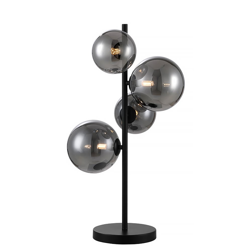 Freelight tafellamp Calcio - 4 lichts - 34 x 61.5  cm - zwart