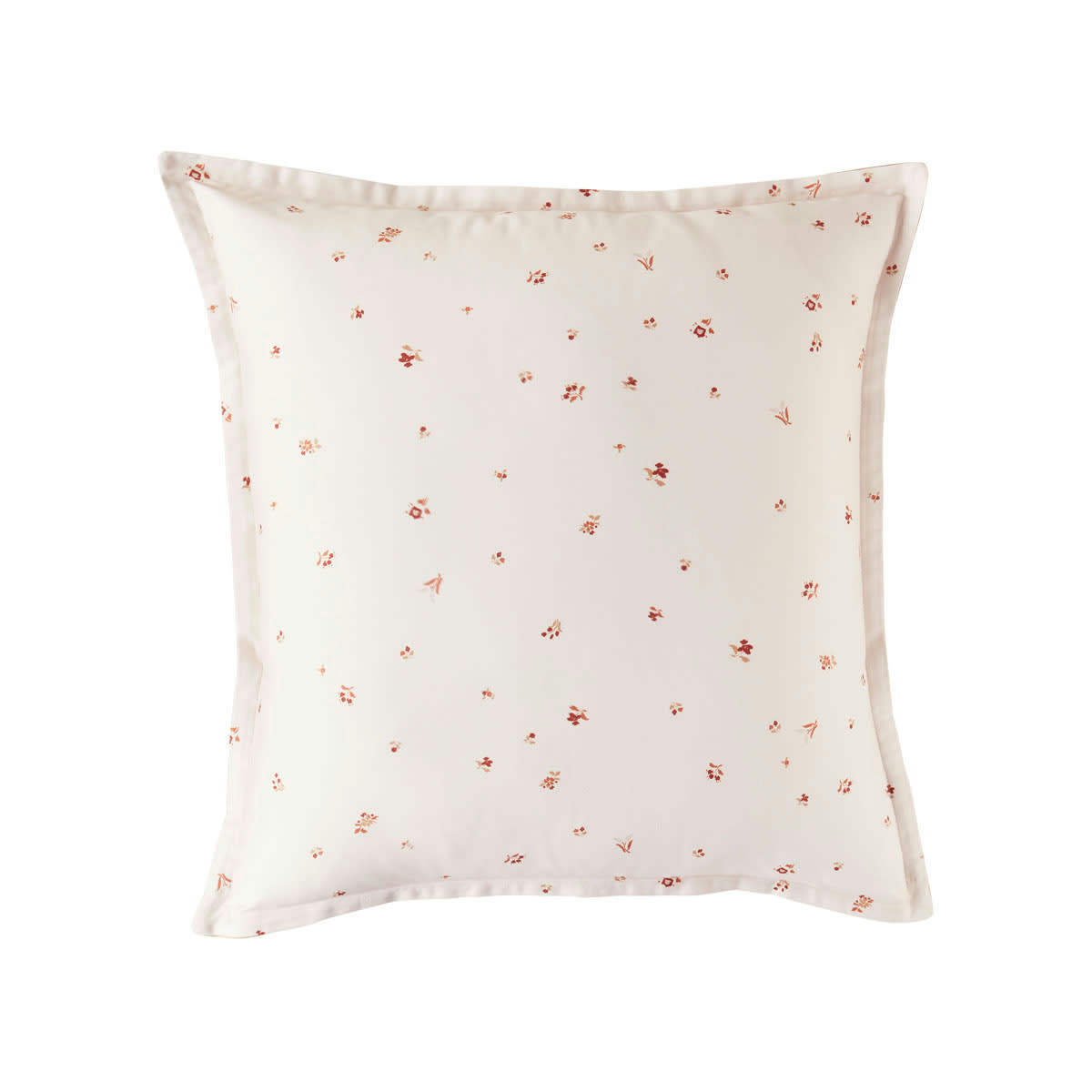 IMPRESSIONNISTE - Taie d'oreiller imprimée en satin de coton beige 64x64