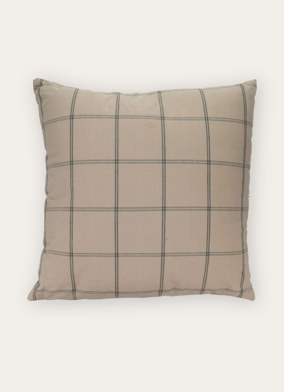 COUSSIN à CARREAUXBEIGE/KAKI