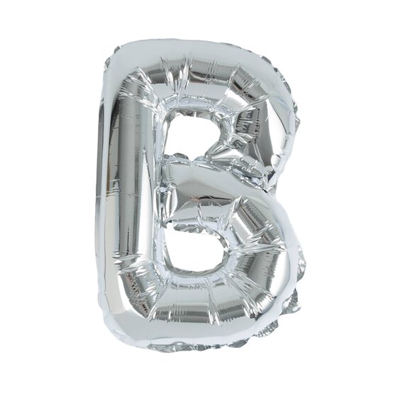 Silver Foil Letter B Balloon