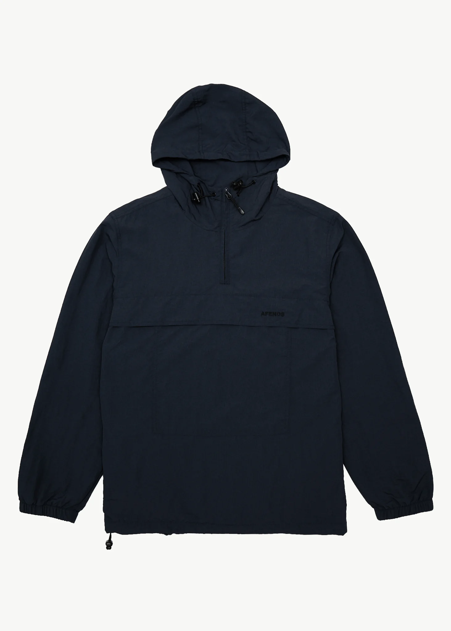AFENDS Mens System - Water Resistant Spray Anorak Jacket - Deep Sea