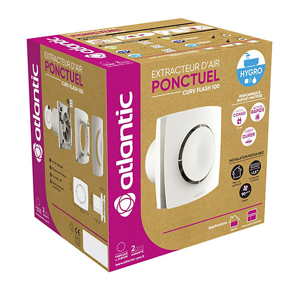 Extracteur individuel ponctuel infrarouge Curv Flash D100 - ATLANTIC - 123245