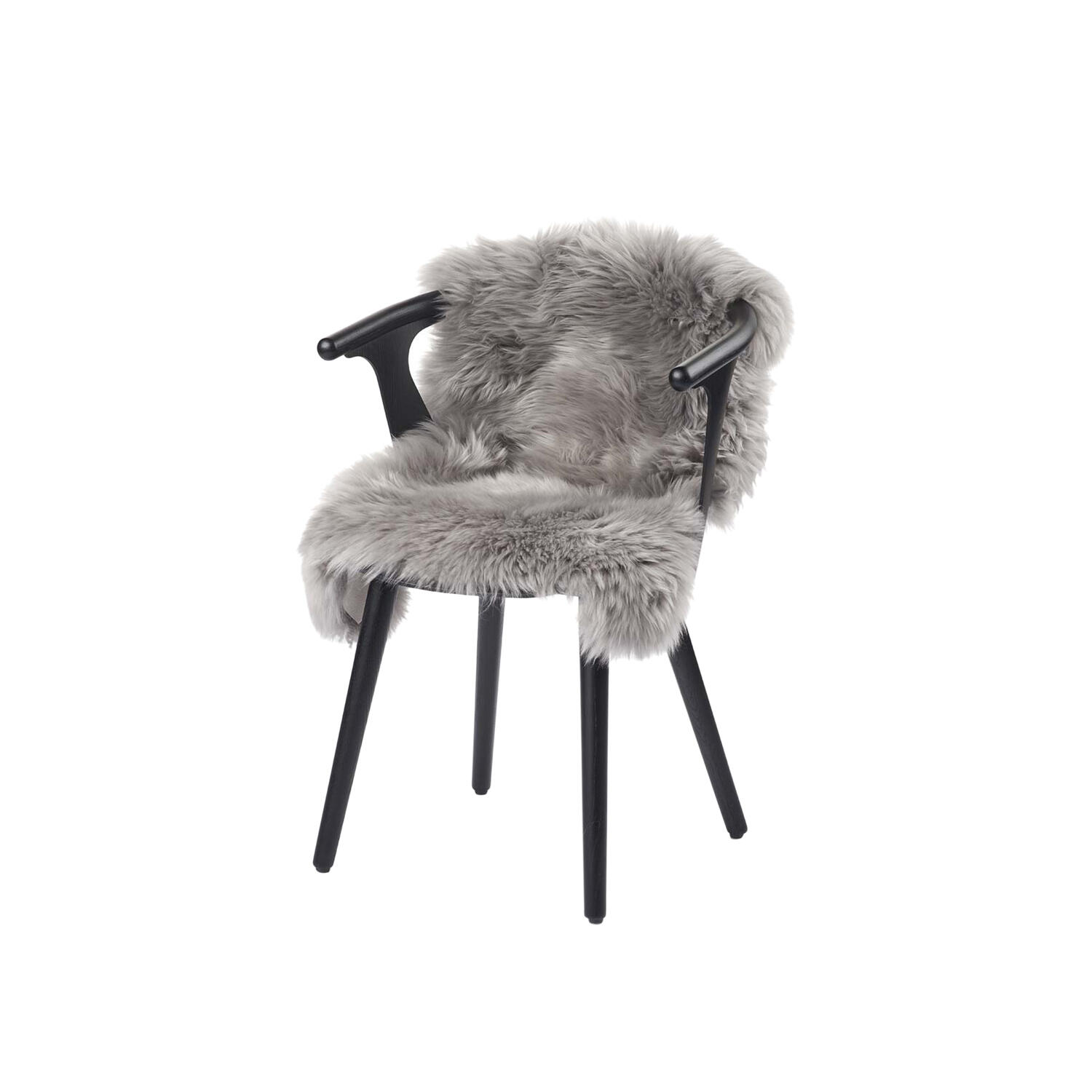 Newzealandsk Premium langh&aring;ret lammeskind, light grey