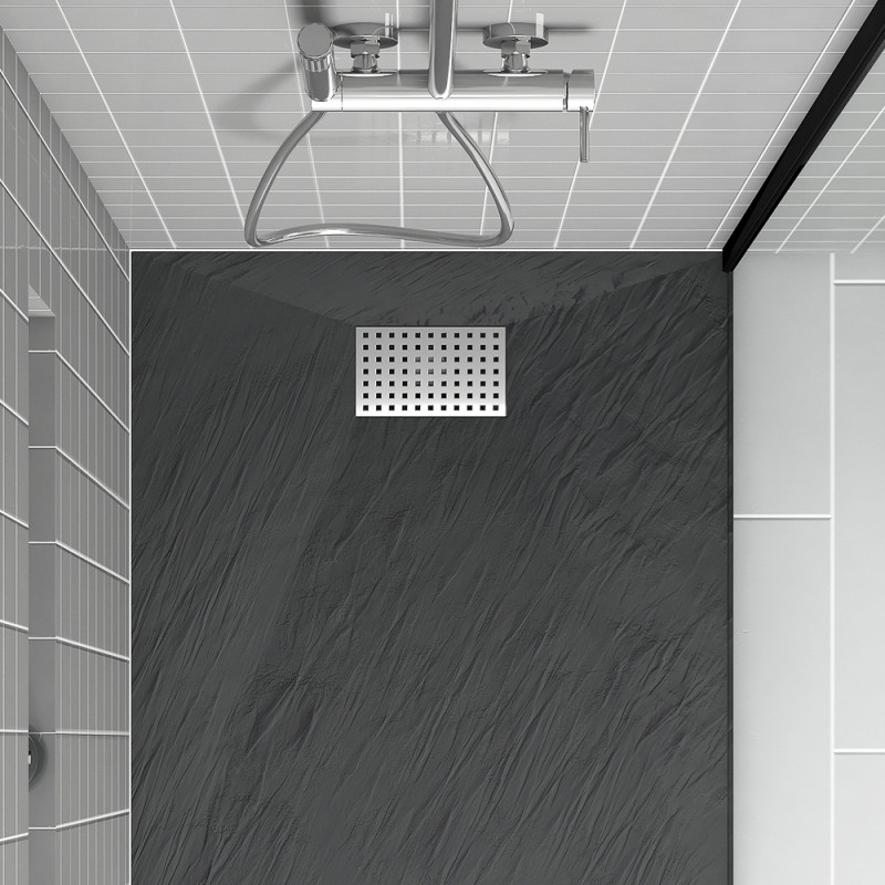 Grille perforée pour receveur de douche Stone 2 acier AURLANE