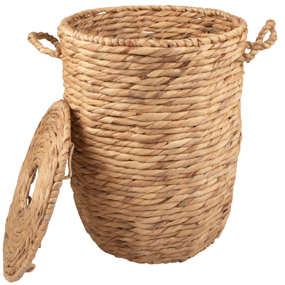- Panier à linge en fibre végétale