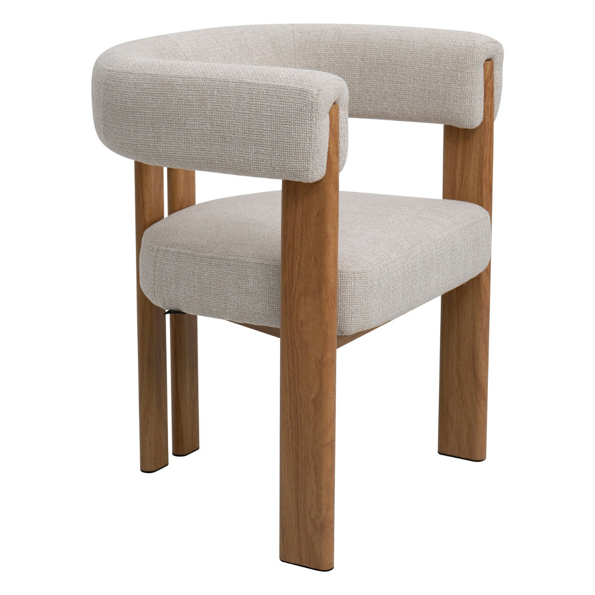 DÉJA Living Eetkamerstoel Aragon - Beige/Naturel - Zithoogte 46cm - Set van 2