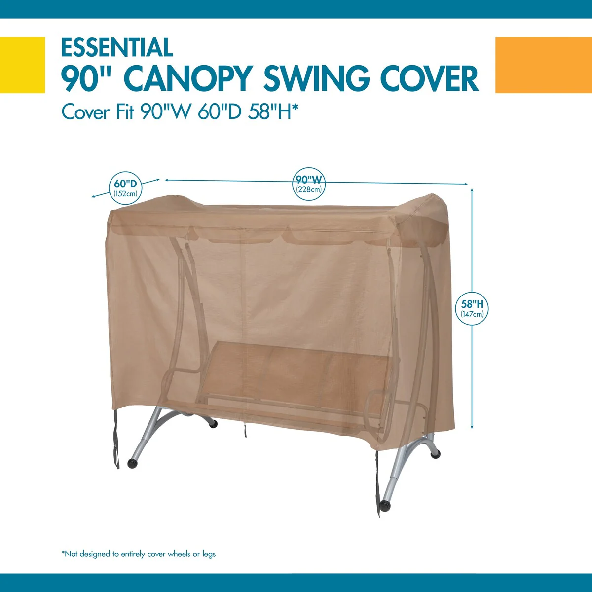 Duck Covers Essential Canopy Swing Cover