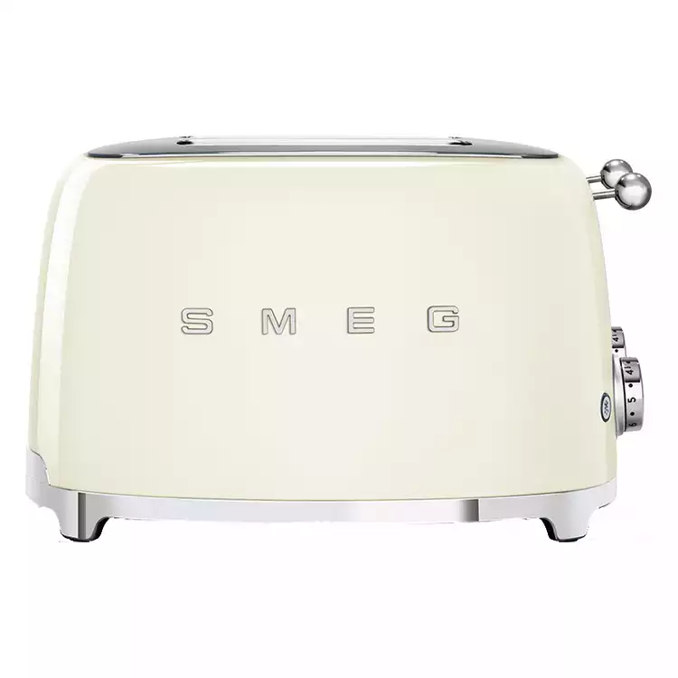 Smeg TSF03CRUK 50's Style Retro 4 Slice Toaster - Cream