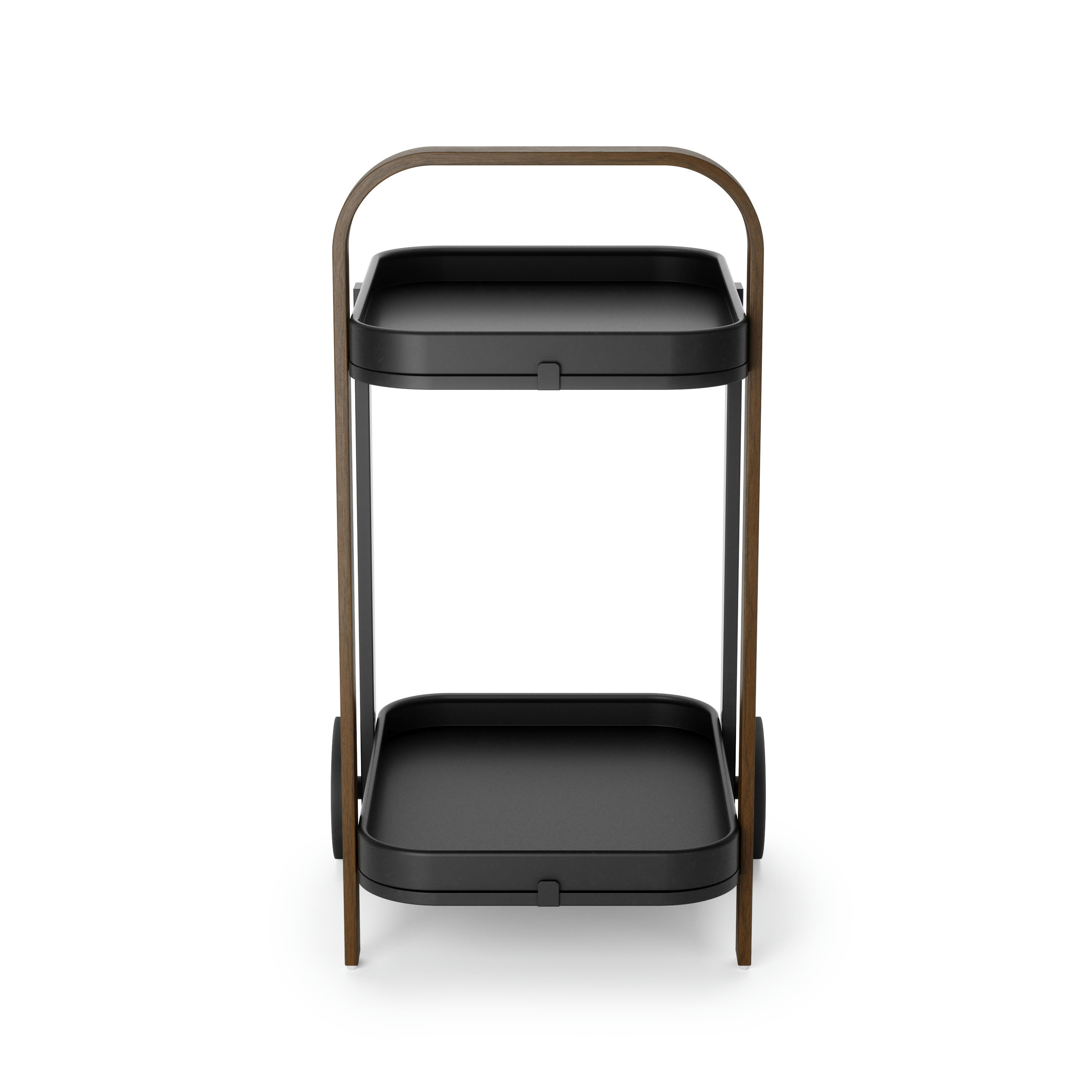 BELLWOOD - Desserte Bellwood en métal noir et bois noir