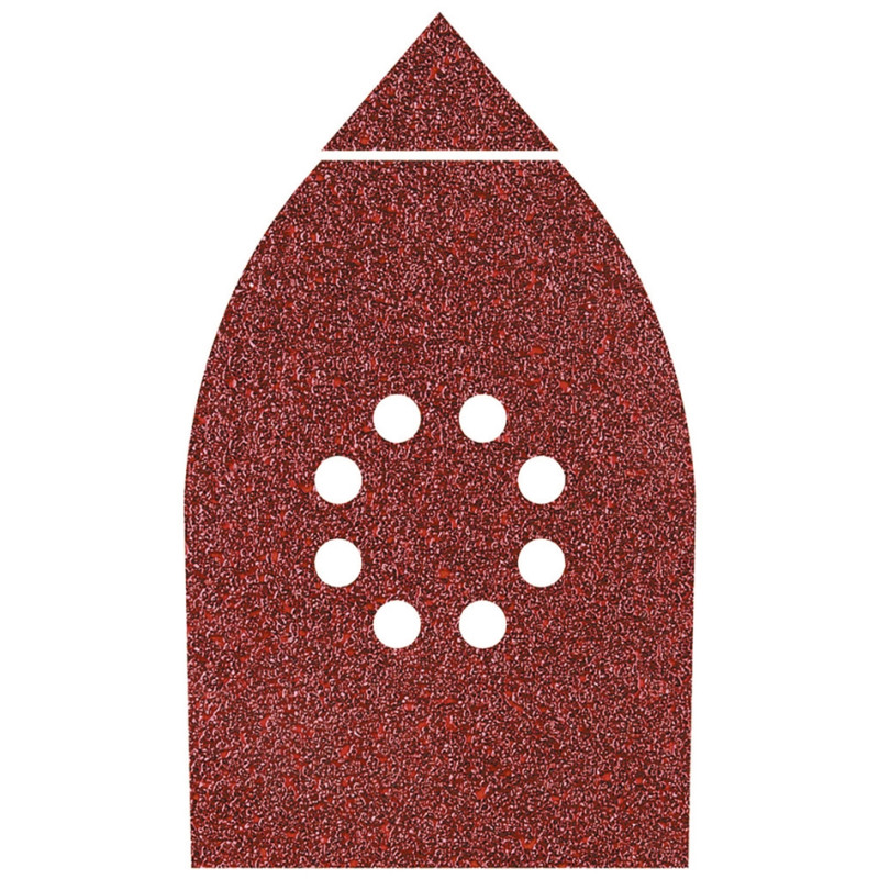 Patin abrasif G80 142 x 107 mm 6 pièces WOLFCRAFT