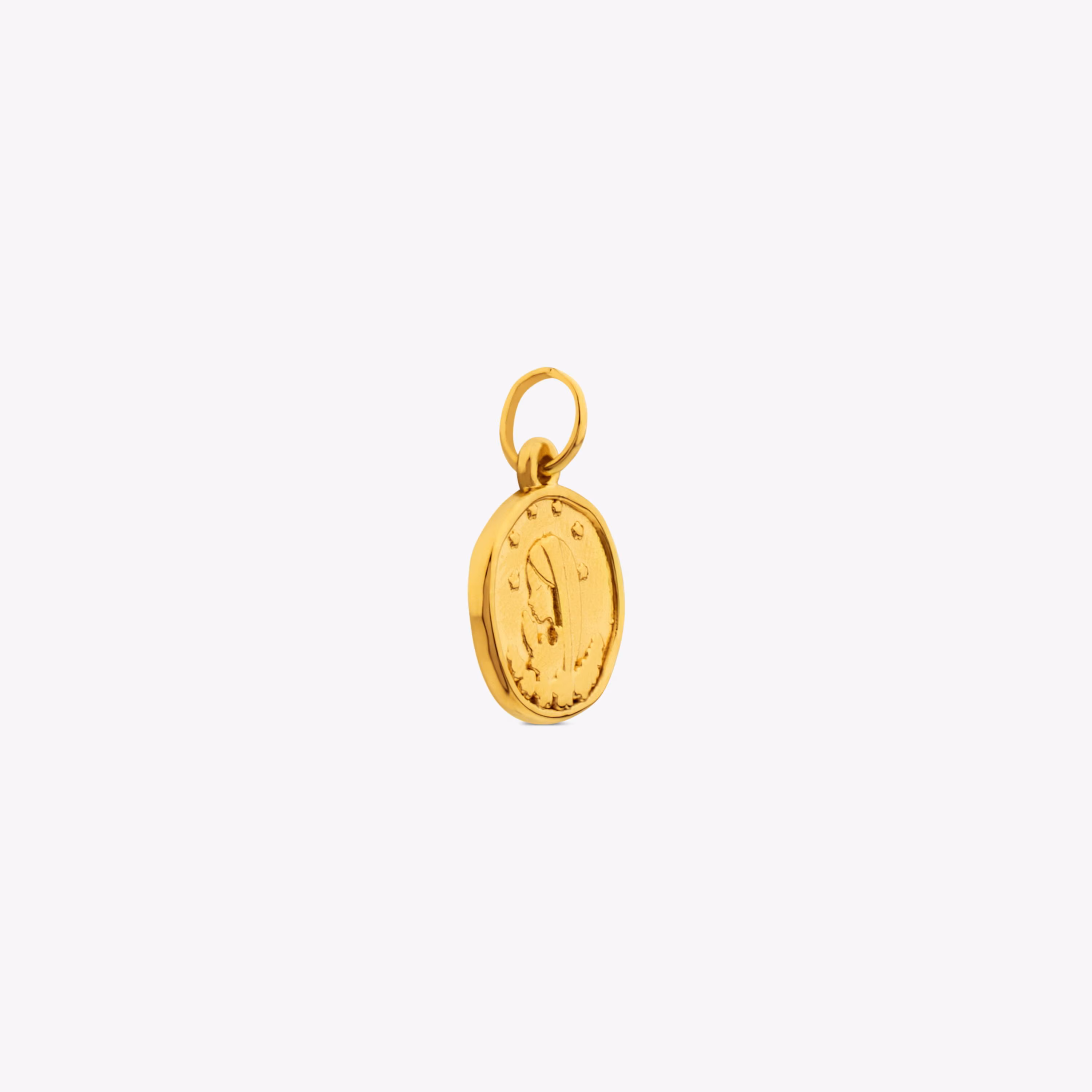 Colgante medalla de oro Devoción