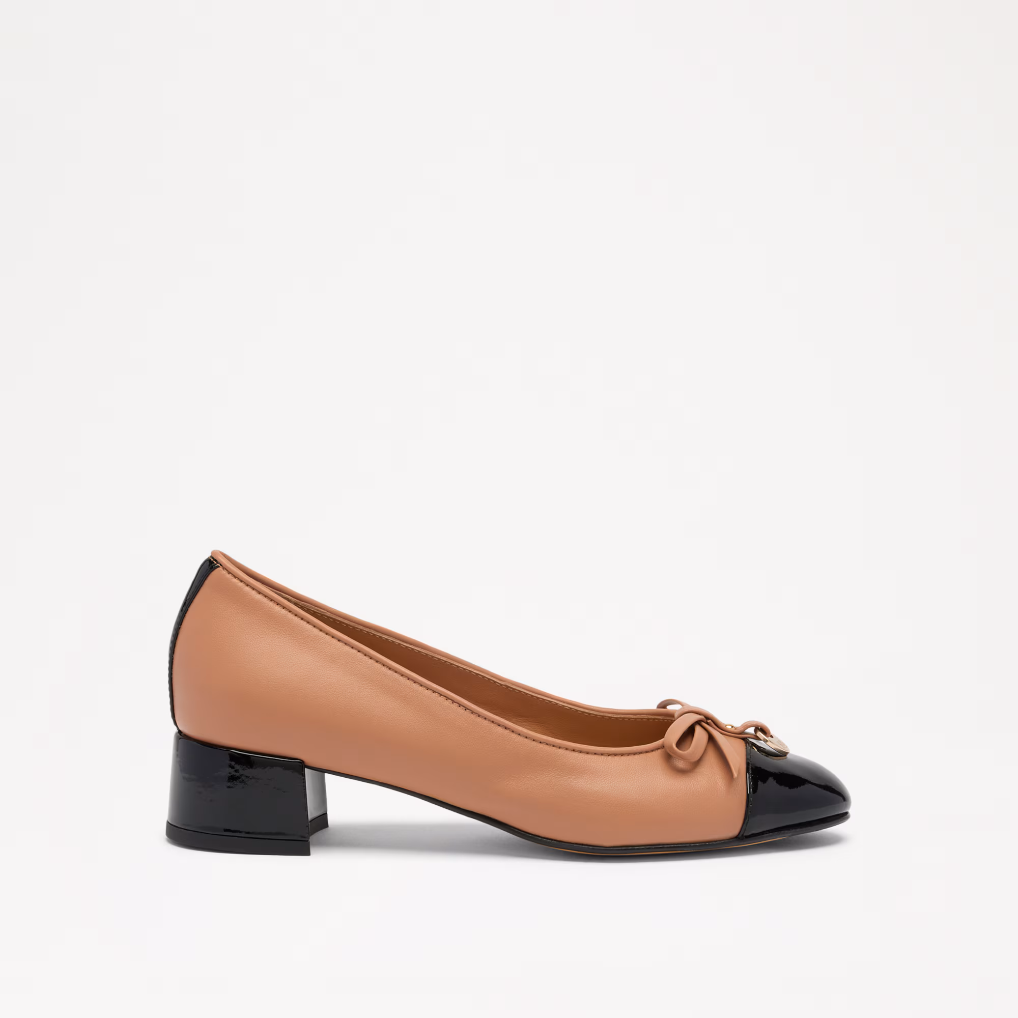 Charming MidBlock Heel Ballet Pump
