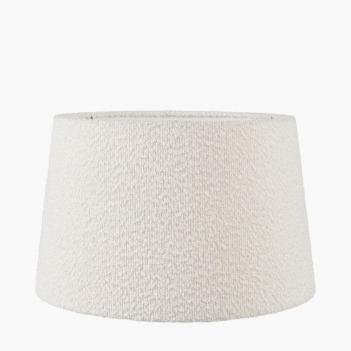 Ruma White Boucle Tapered Lampshade