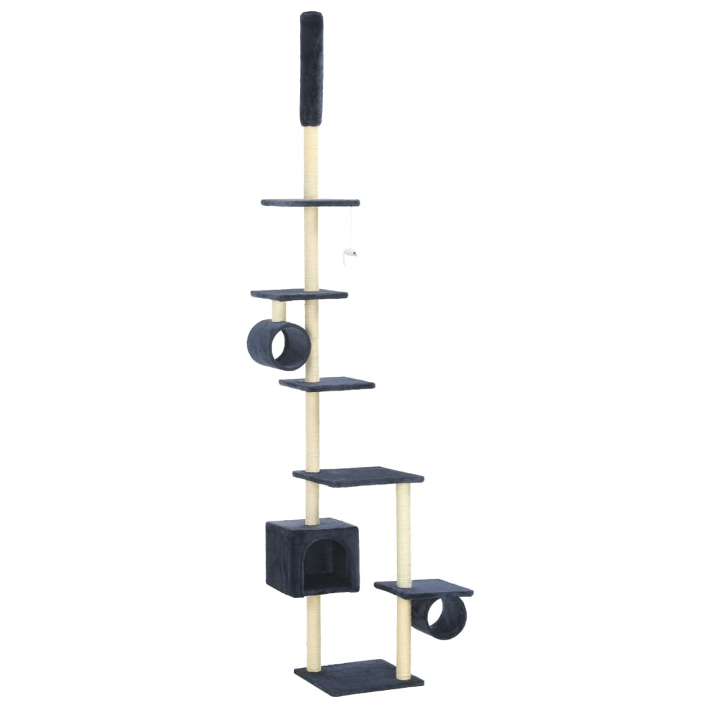 Drapak dla kota Niebieski 260 cm Plusz vidaXL