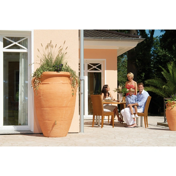 Regenspeicher »Antik Amphore«, mit integrierter Pflanzschale, 360 l, rund